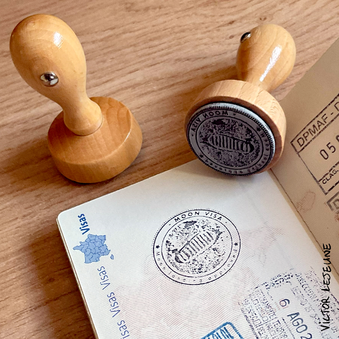Moon Visa Stamp